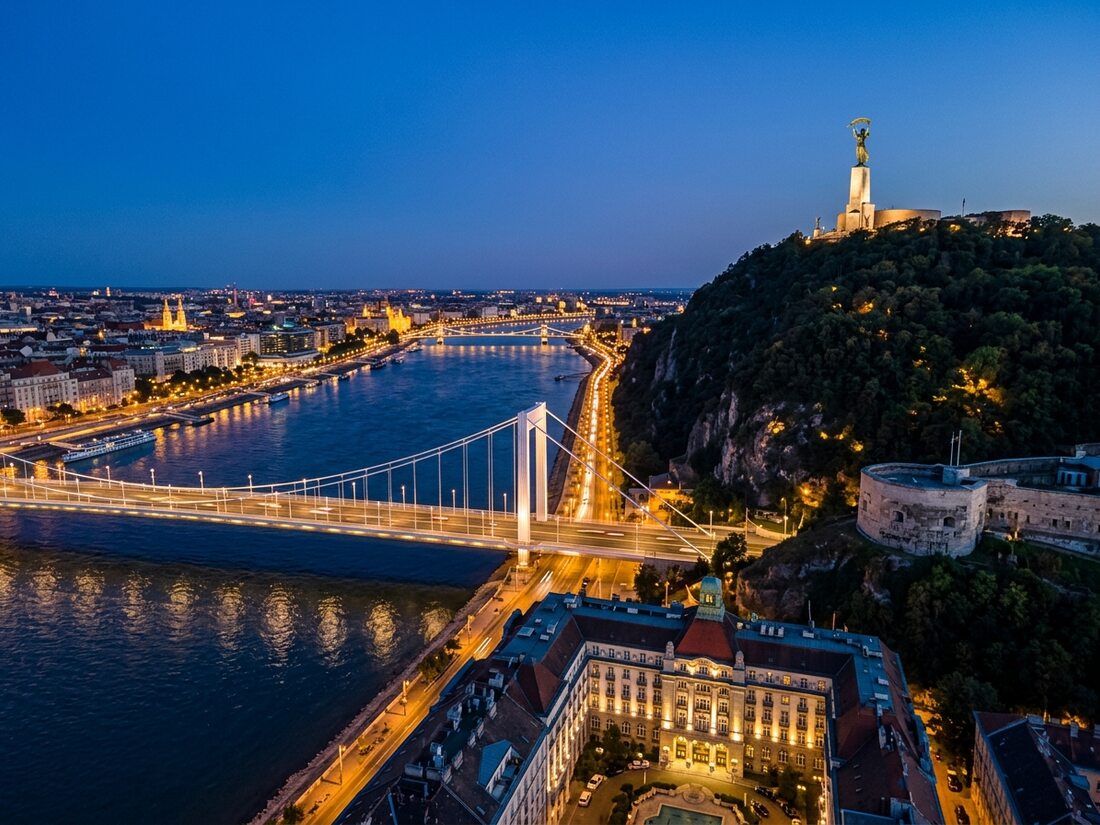 Gellért Hill, the Citadel and the Liberty Statue